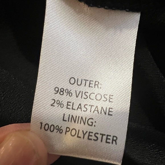 Saloni jumpsuit size 4 black one shoulder crepe front tie evening wear​​​​​ - Picture 9 of 11